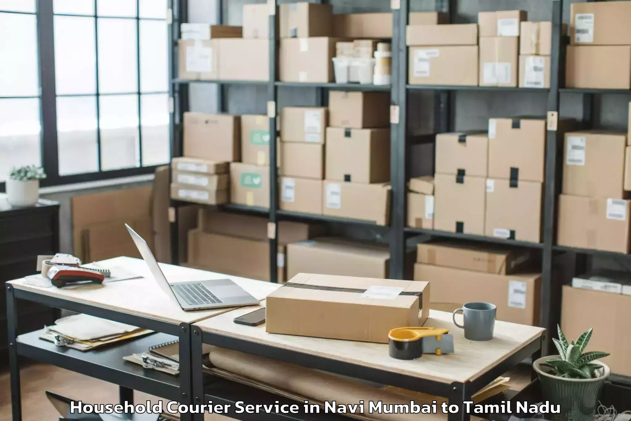 Expert Navi Mumbai to Mandapam Household Courier